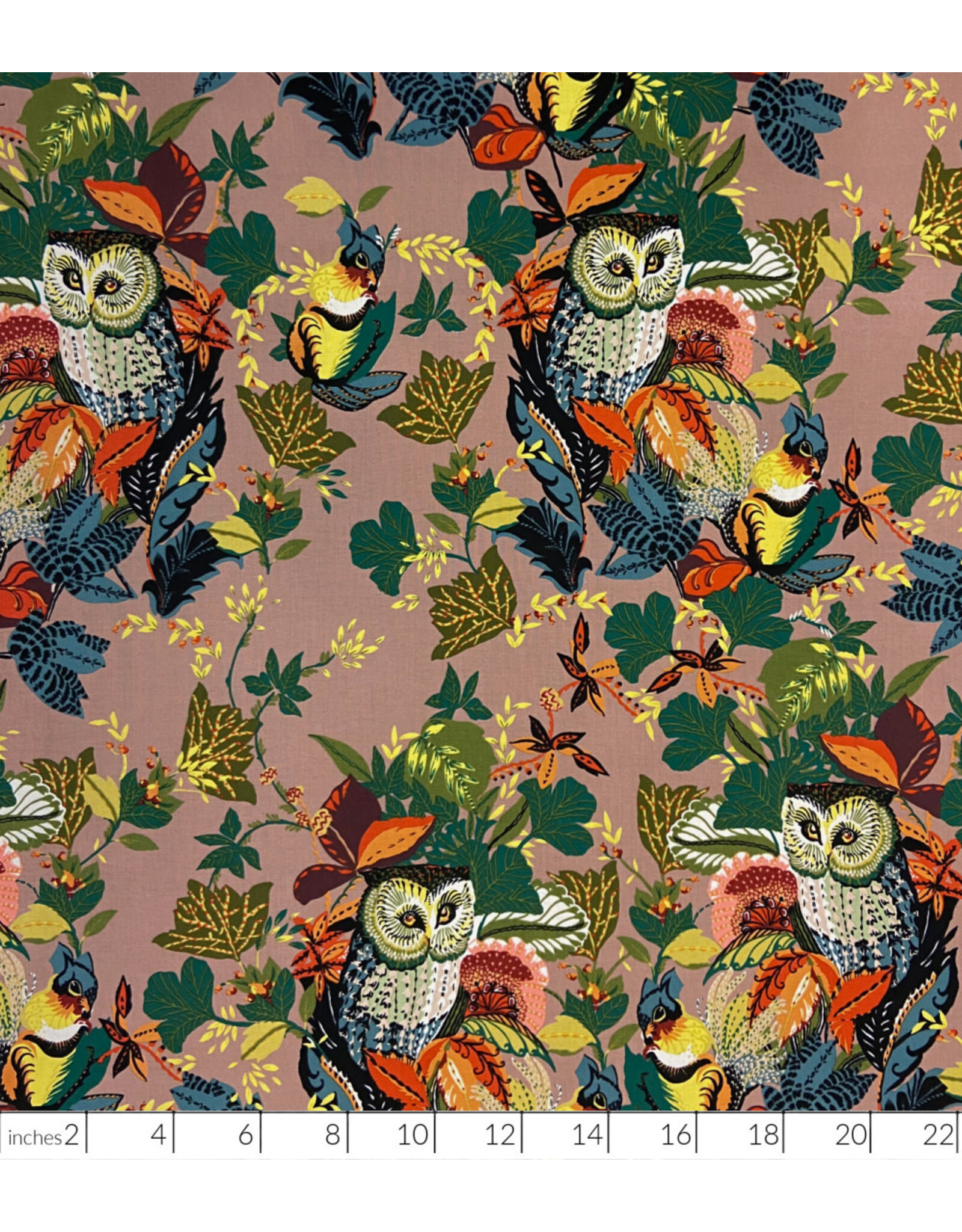 PD's Alexander Henry Collection Fall Harvest,  Owl in Mushroom, Dinner Napkin