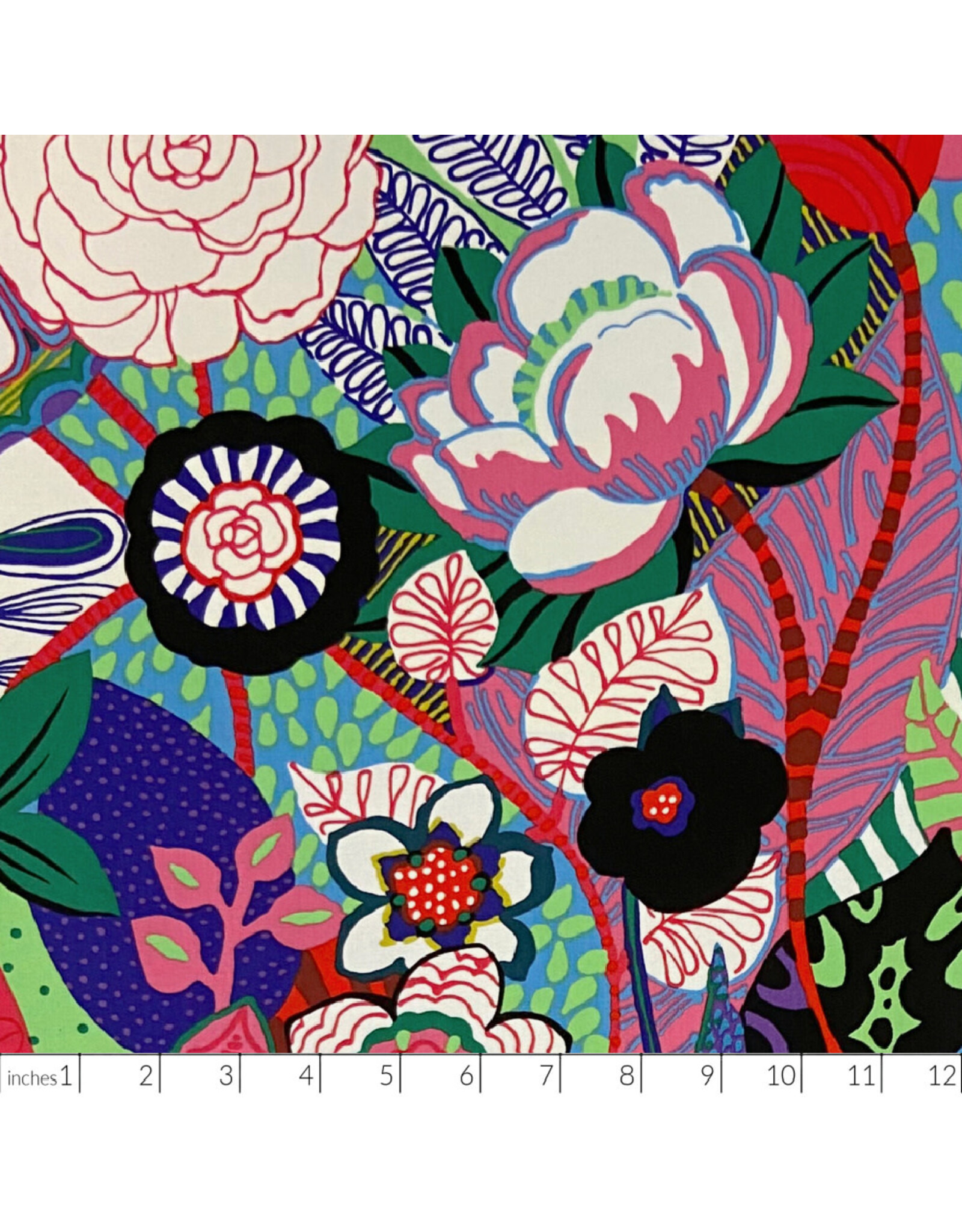 Alexander Henry Fabrics Chamomile Garden, Chamomile Garden in Bright, Fabric Half-Yards