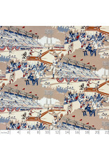 PD's Alexander Henry Collection The Great American Pastime in Vintage Tea, Dinner Napkin