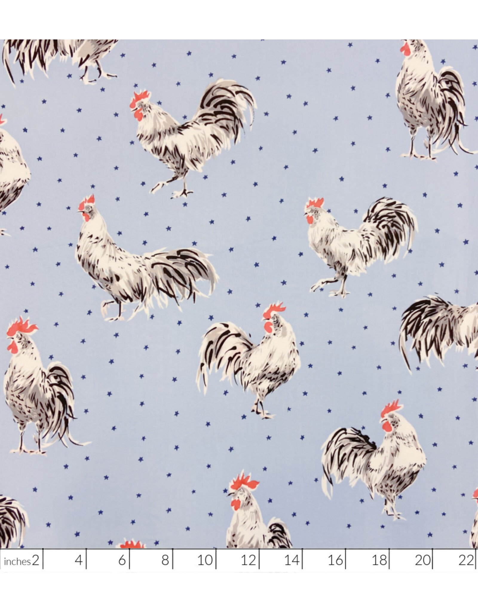 Alexander Henry Fabrics Nicole’s Prints, Morning Stars in Light Blue, Fabric Half-Yards