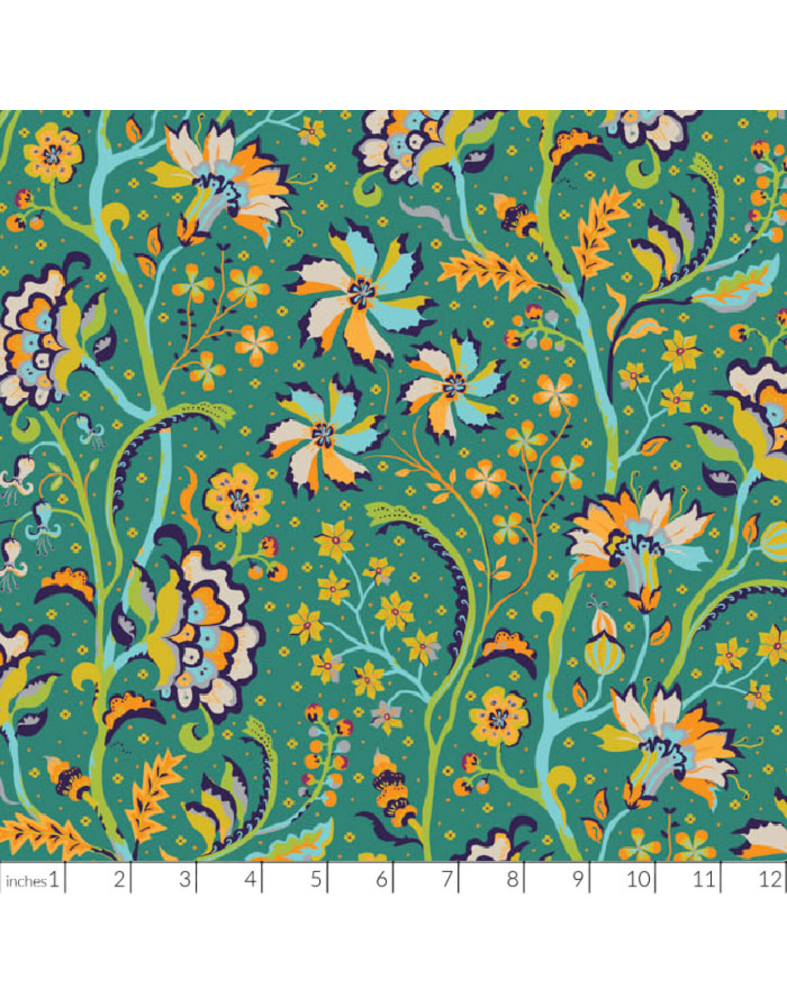 PD's Kathy Doughty Collection Trade Winds, Chintz in Sea Glass, Dinner Napkin
