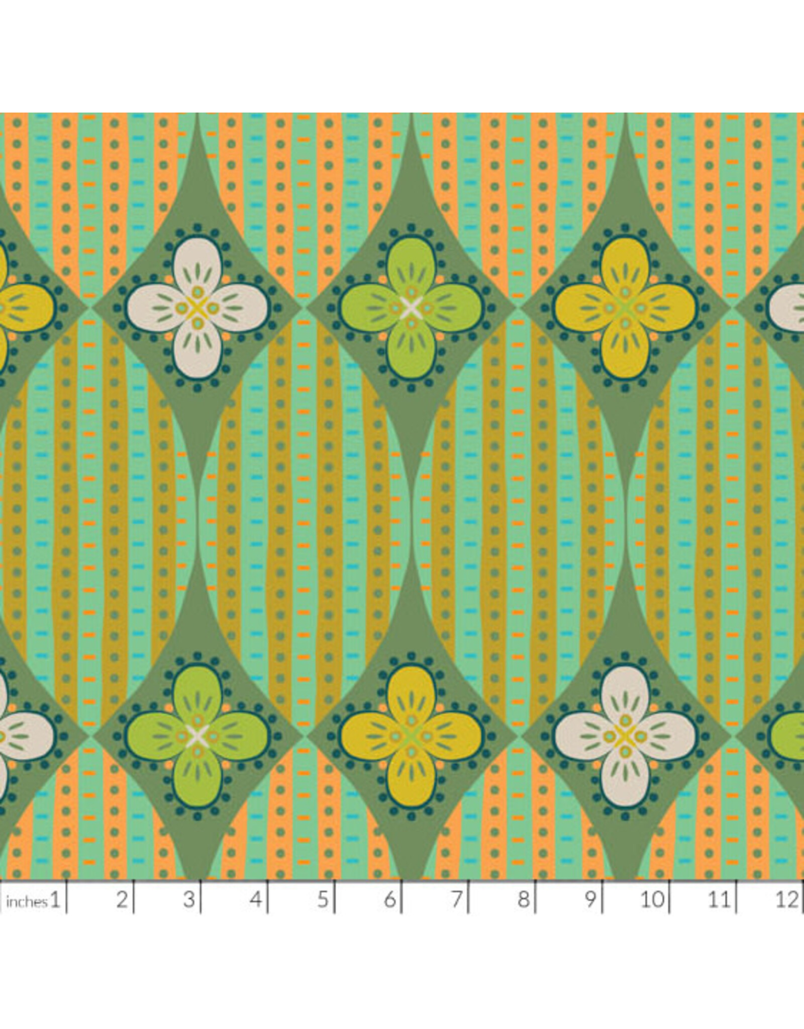 PD's Kathy Doughty Collection Trade Winds, Magic Carpet in Corriander, Dinner Napkin