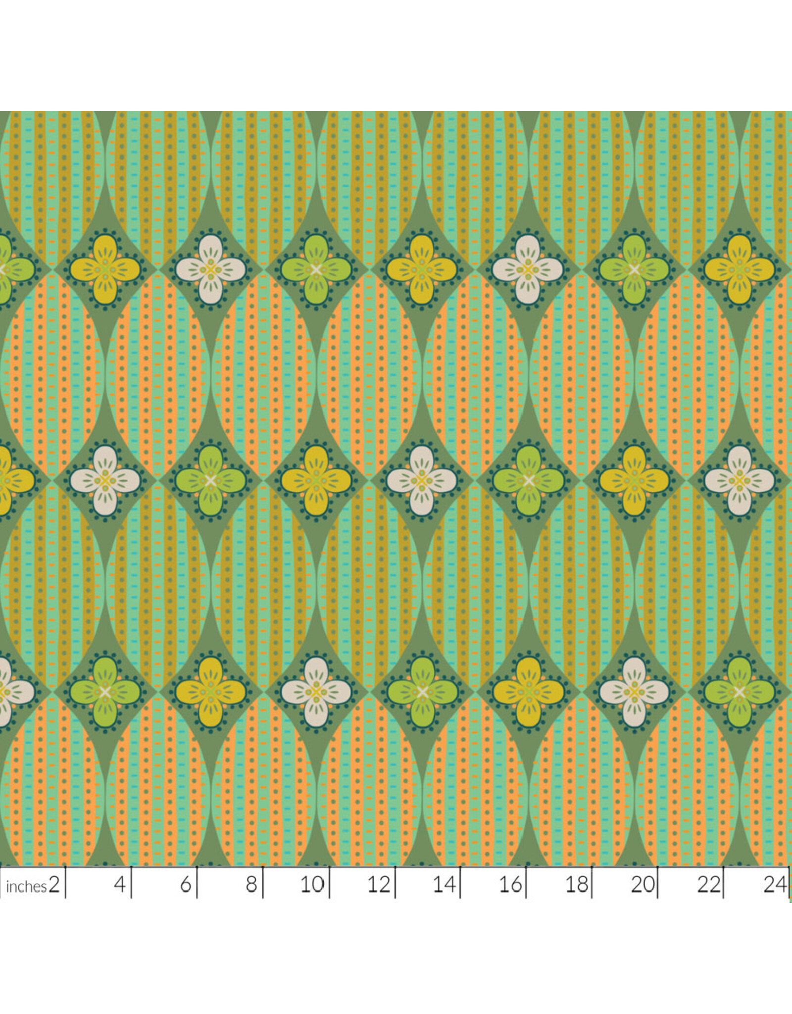 PD's Kathy Doughty Collection Trade Winds, Magic Carpet in Corriander, Dinner Napkin