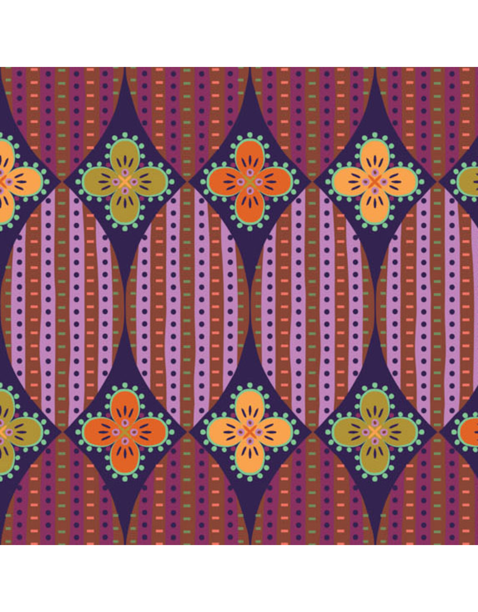 Kathy Doughty Trade Winds, Magic Carpet in Spice, Fabric Half-Yards