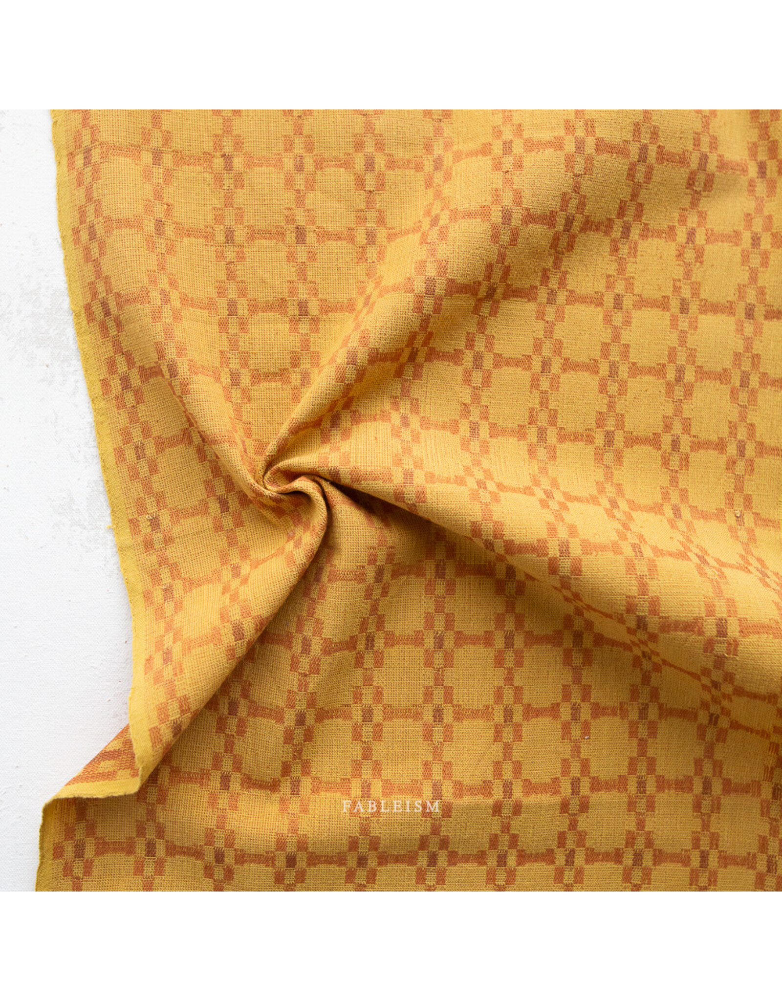 Fableism Canyon Springs Wovens, Native Nectar in Golden, Fabric Half-Yards