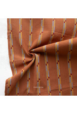 Fableism Canyon Springs Wovens, Track Stripe in Umber, Fabric Half-Yards