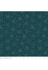 PD's Riley Blake Collection ON SALE-Camp Woodland, Scout Badges in Navy, Dinner Napkin