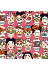 Alexander Henry Fabrics Folklorico, Gotas de Amor in Pink, Fabric Half-Yards