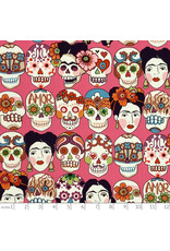 Alexander Henry Fabrics Folklorico, Gotas de Amor in Pink, Fabric Half-Yards