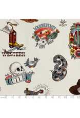 Alexander Henry Fabrics Nicole's Prints, Forever Western in Tea Dye, Fabric Half-Yards