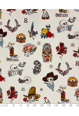 Alexander Henry Fabrics Nicole's Prints, Forever Western in Tea Dye, Fabric Half-Yards