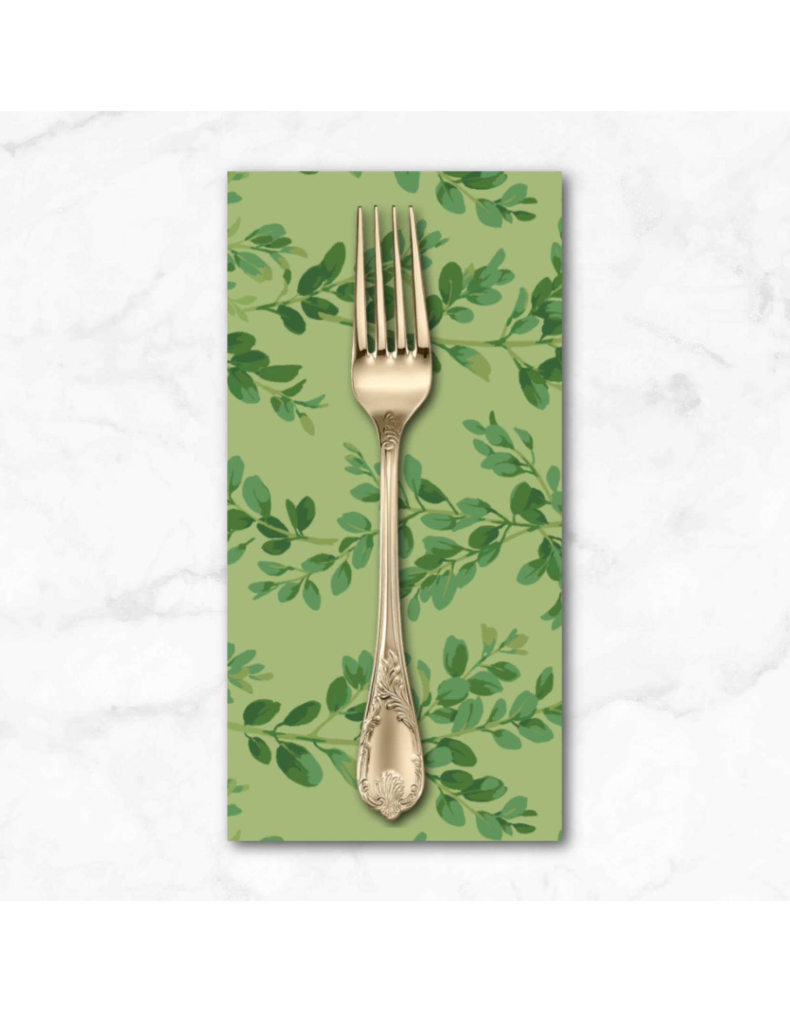 Christmas Collection Winterberry, Boxwood in Green, Dinner Napkin