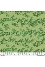 Martha Negley Winterberry, Boxwood in Green, Fabric Half-Yards