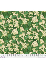 Martha Negley Winterberry, Holly Berry in Green, Fabric Half-Yards