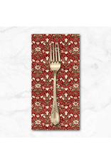 Christmas Collection Morris & Co.'s The Cotswold Holiday Collection, Bellflowers in Red, Dinner Napkin