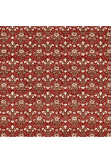 William Morris & Co. Morris & Co.'s The Cotswold Holiday Collection, Bellflowers in Red, Fabric Half-Yards