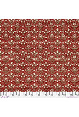 William Morris & Co. Morris & Co.'s The Cotswold Holiday Collection, Bellflowers in Red, Fabric Half-Yards