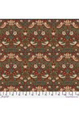William Morris & Co. Morris & Co.'s The Cotswold Holiday Collection, Mini Strawberry Thief in Wine, Fabric Half-Yards
