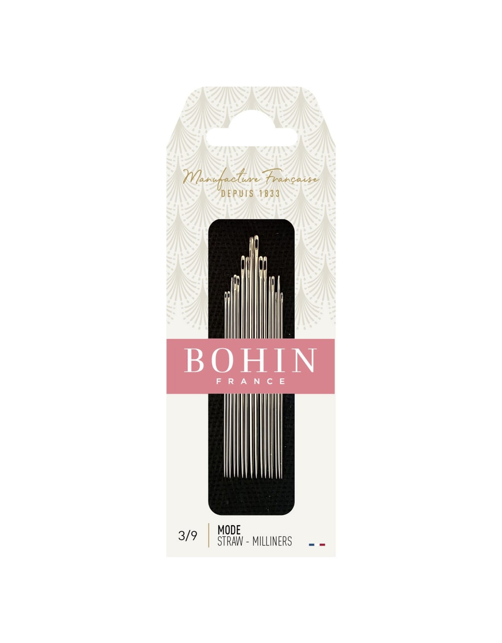 Bohin ON ORDER-Straw - Milliners Needles, Assorted Sizes 3/9 - 15 ct., Bohin