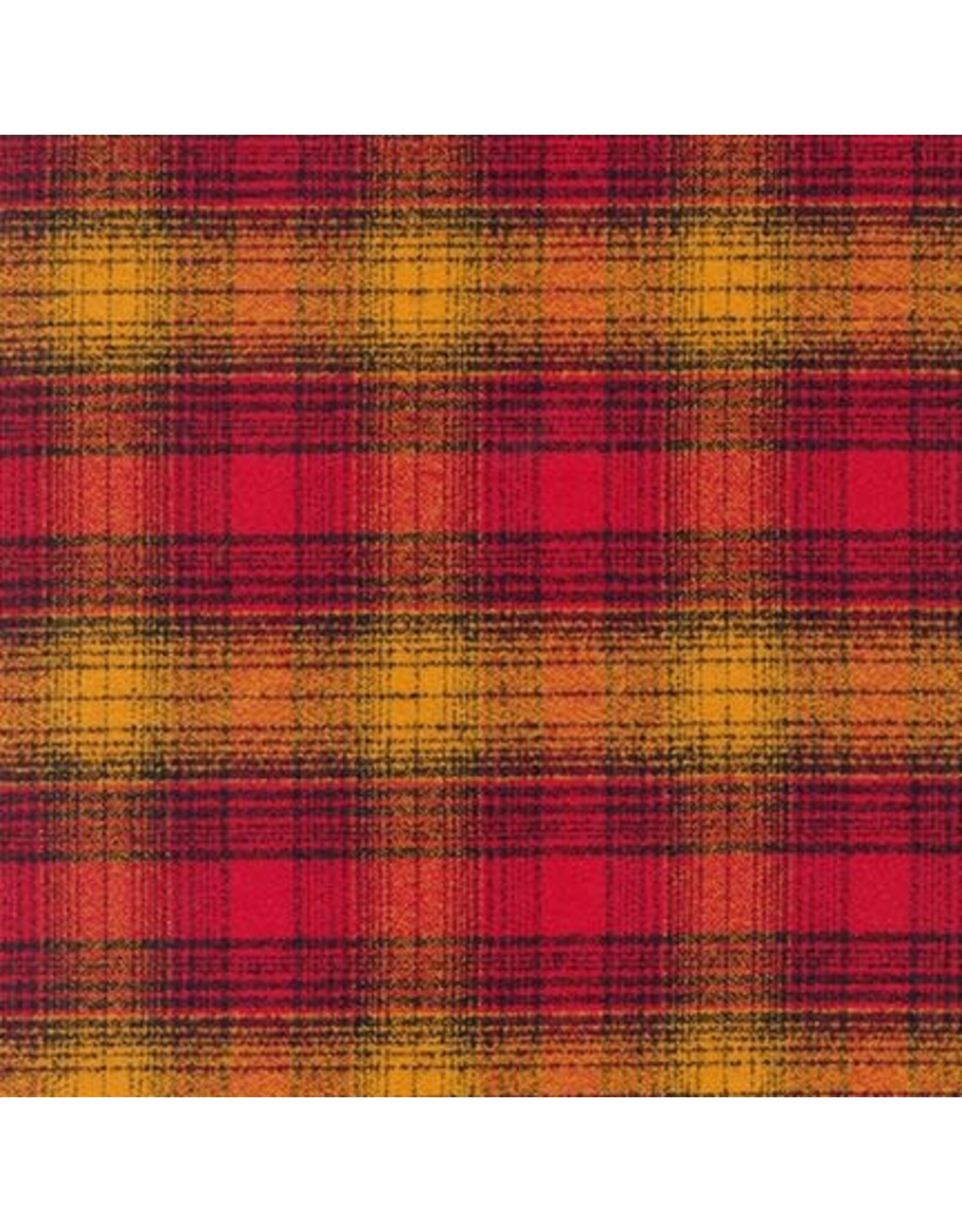 Robert Kaufman Yarn Dyed Cotton Flannel, Mammoth Flannel in Cayenne, Fabric Half-Yards