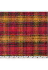 Robert Kaufman Yarn Dyed Cotton Flannel, Mammoth Flannel in Cayenne, Fabric Half-Yards