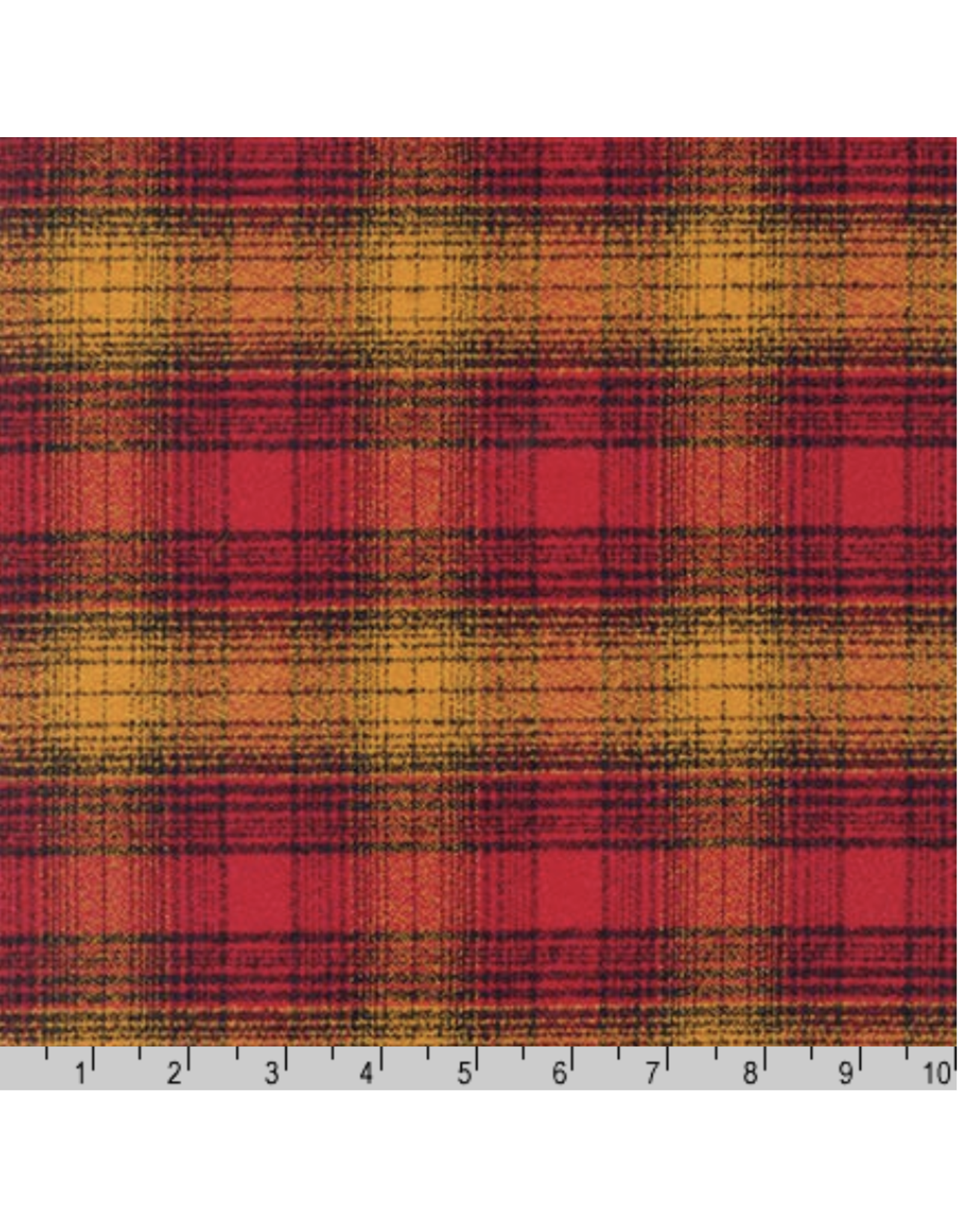 Robert Kaufman Yarn Dyed Cotton Flannel, Mammoth Flannel in Cayenne, Fabric Half-Yards