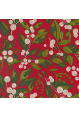 Moda Pine Valley, Greensleeves in Berry, Fabric Half-Yards