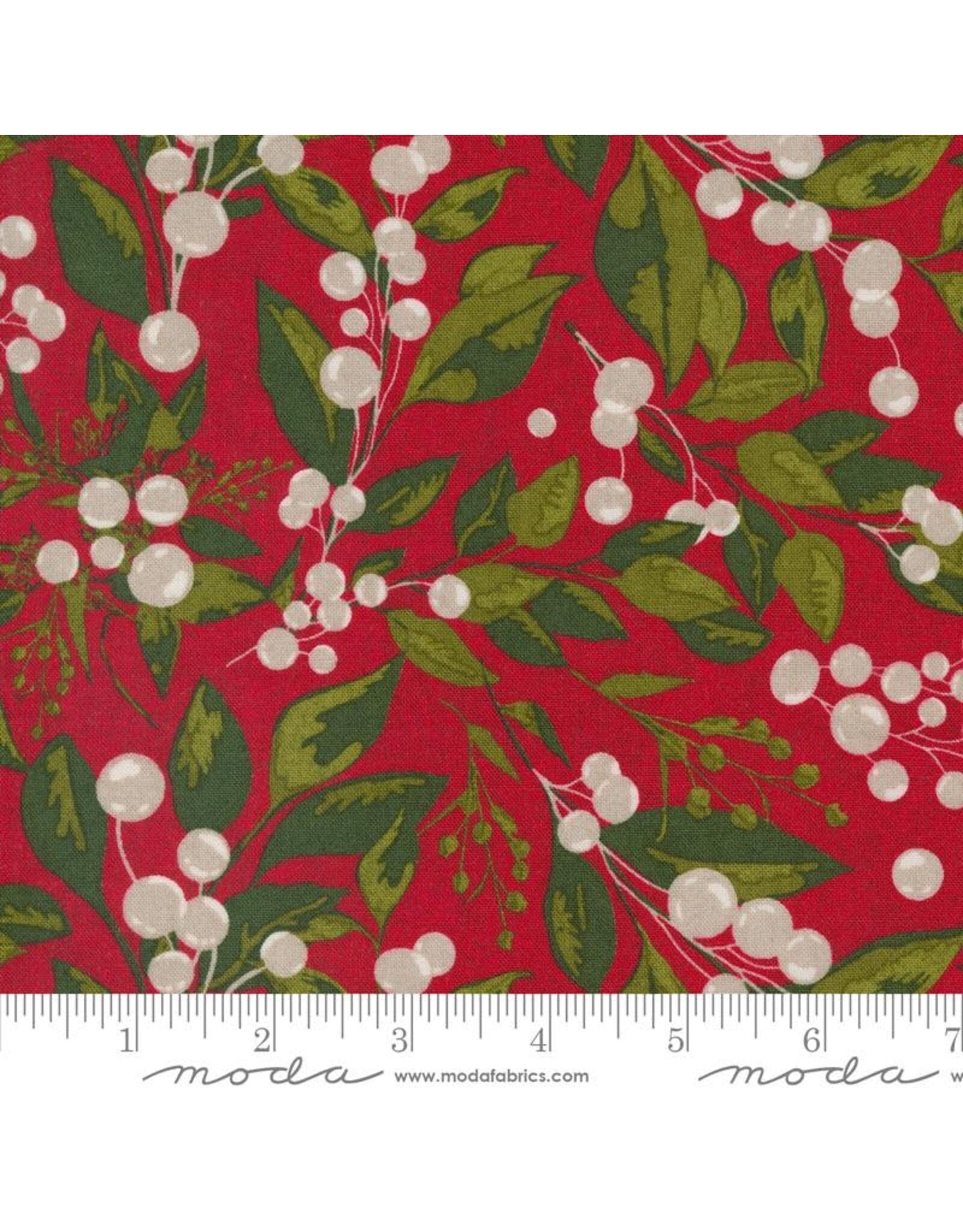 Moda Pine Valley, Greensleeves in Berry, Fabric Half-Yards