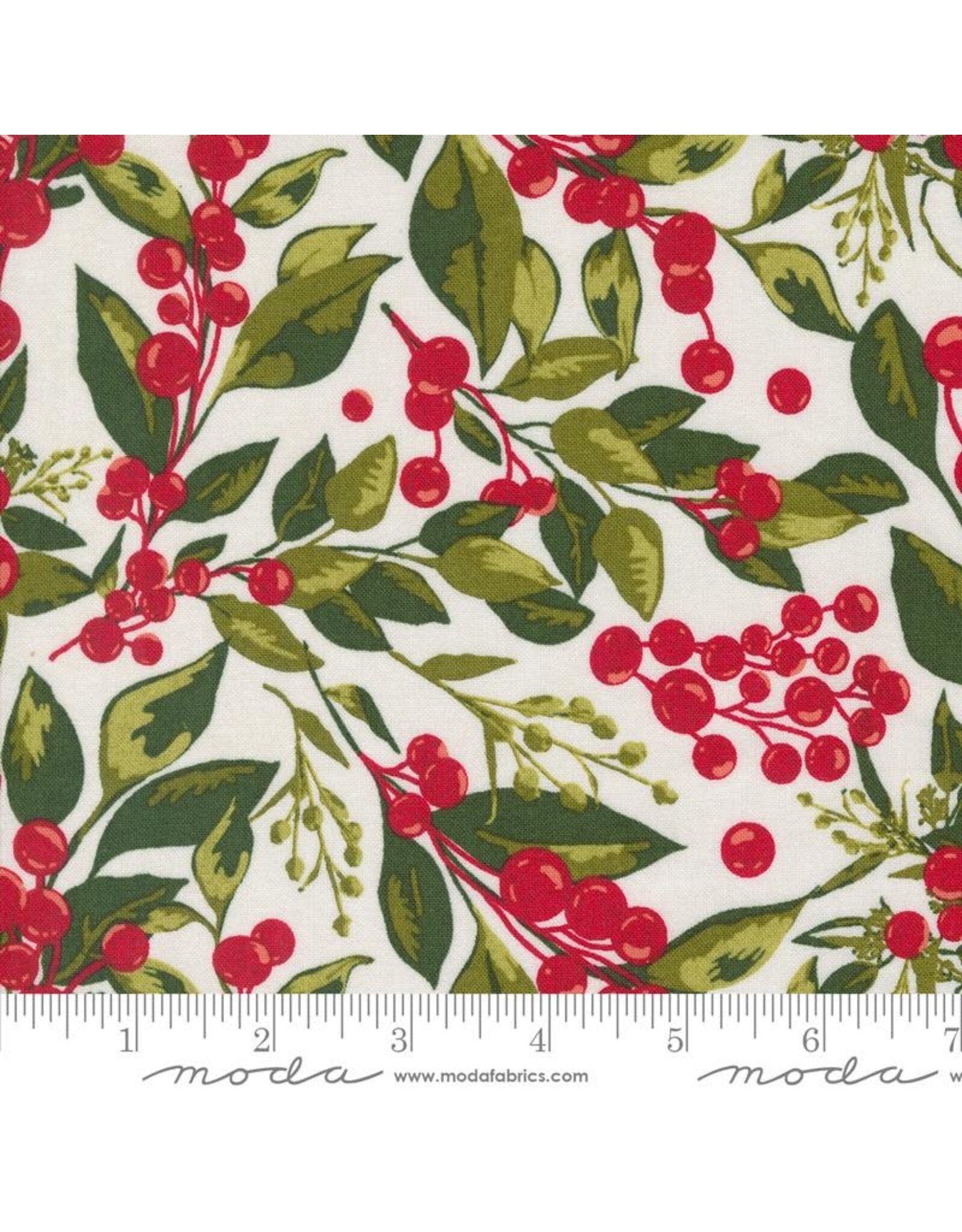 Moda Pine Valley, Greensleeves in Snow, Fabric Half-Yards
