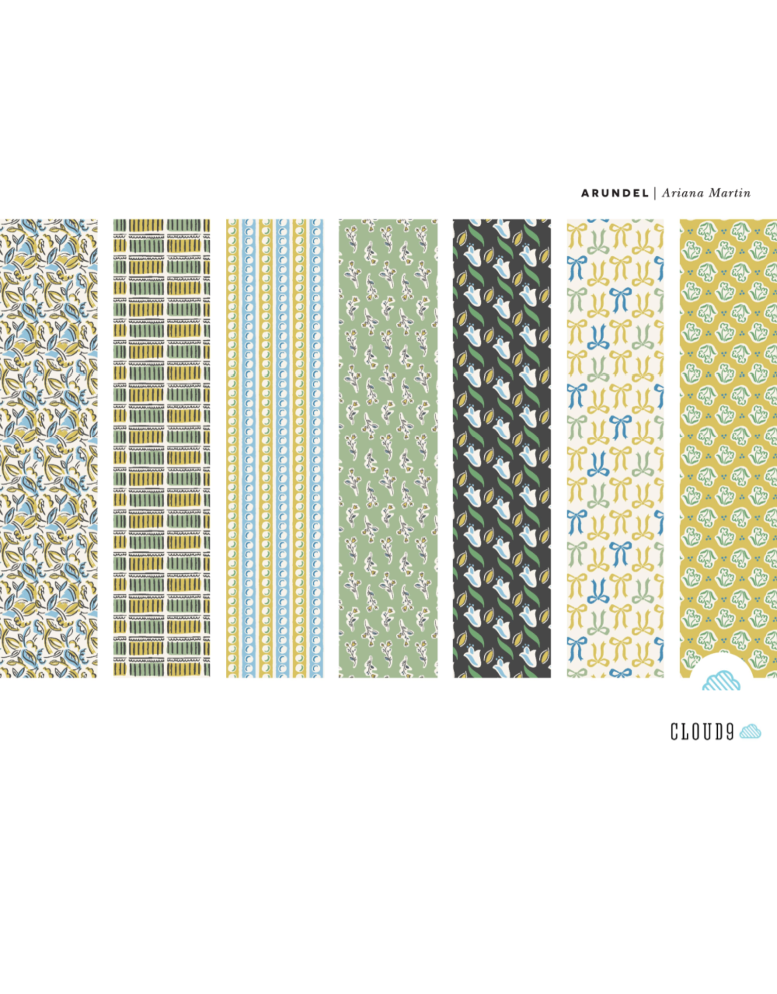 Cloud9 Fabrics Arundel, Ditchling, Fabric Half-Yards