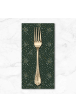 PD's Cotton + Steel Collection Clusters, Evergreen with Metallic, Dinner Napkin