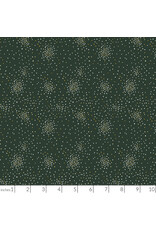 Cotton + Steel Clusters, Evergreen with Metallic, Fabric Half-Yards