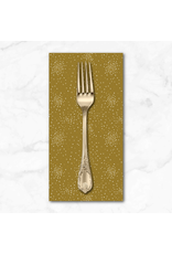 PD's Cotton + Steel Collection Clusters, Forest Moss with Metallic, Dinner Napkin