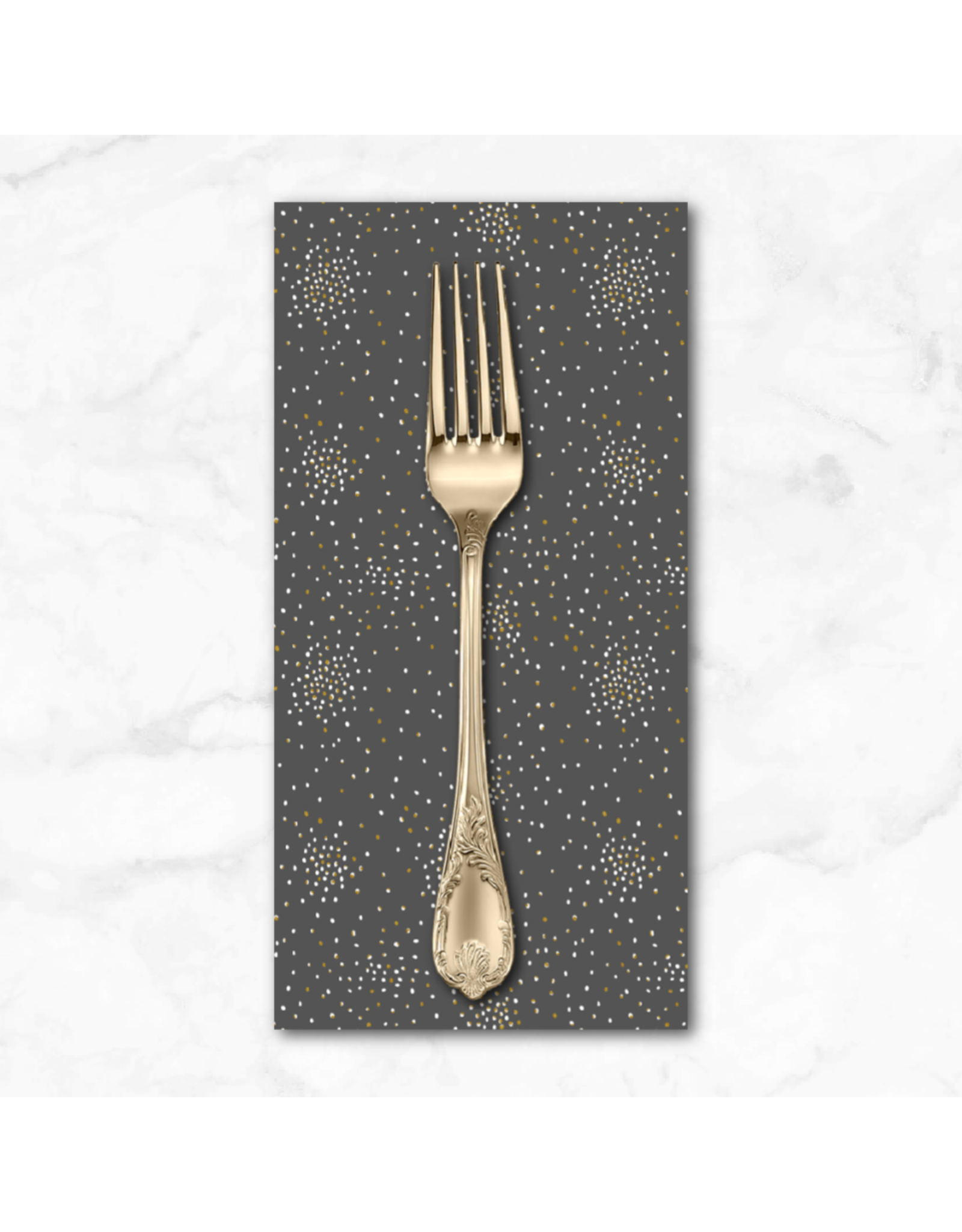PD's Cotton + Steel Collection Clusters, Shadows with Metallic, Dinner Napkin