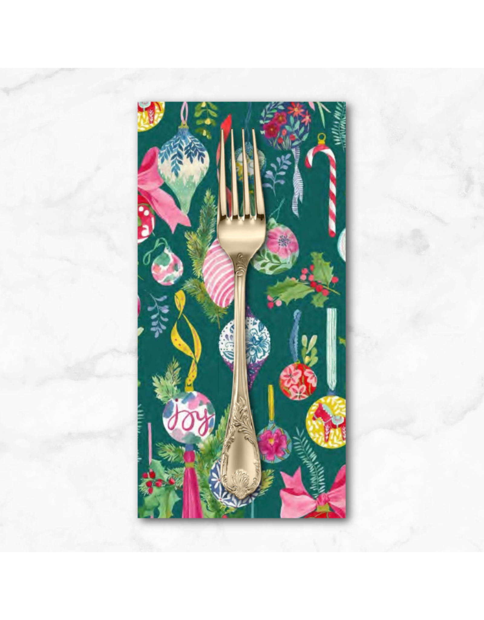 Christmas Collection Fa-La-La, Fa-La-La in Christmas Green, Dinner Napkin