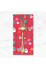 Christmas Collection Fa-La-La, Jingle Bells in Berry Red, Dinner Napkin Christmas Collection Fa-La-La, Jingle Bells in Berry Red, Dinner Napkin