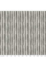 PD's Clothwork's Collection Evermore, Irregular Stripe in Black, Dinner Napkin