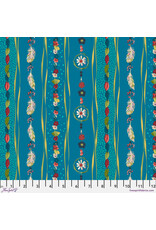 Odile Bailloeul ON SALE - 5 YARD CUT, Land Art 2, Offerings in Blue