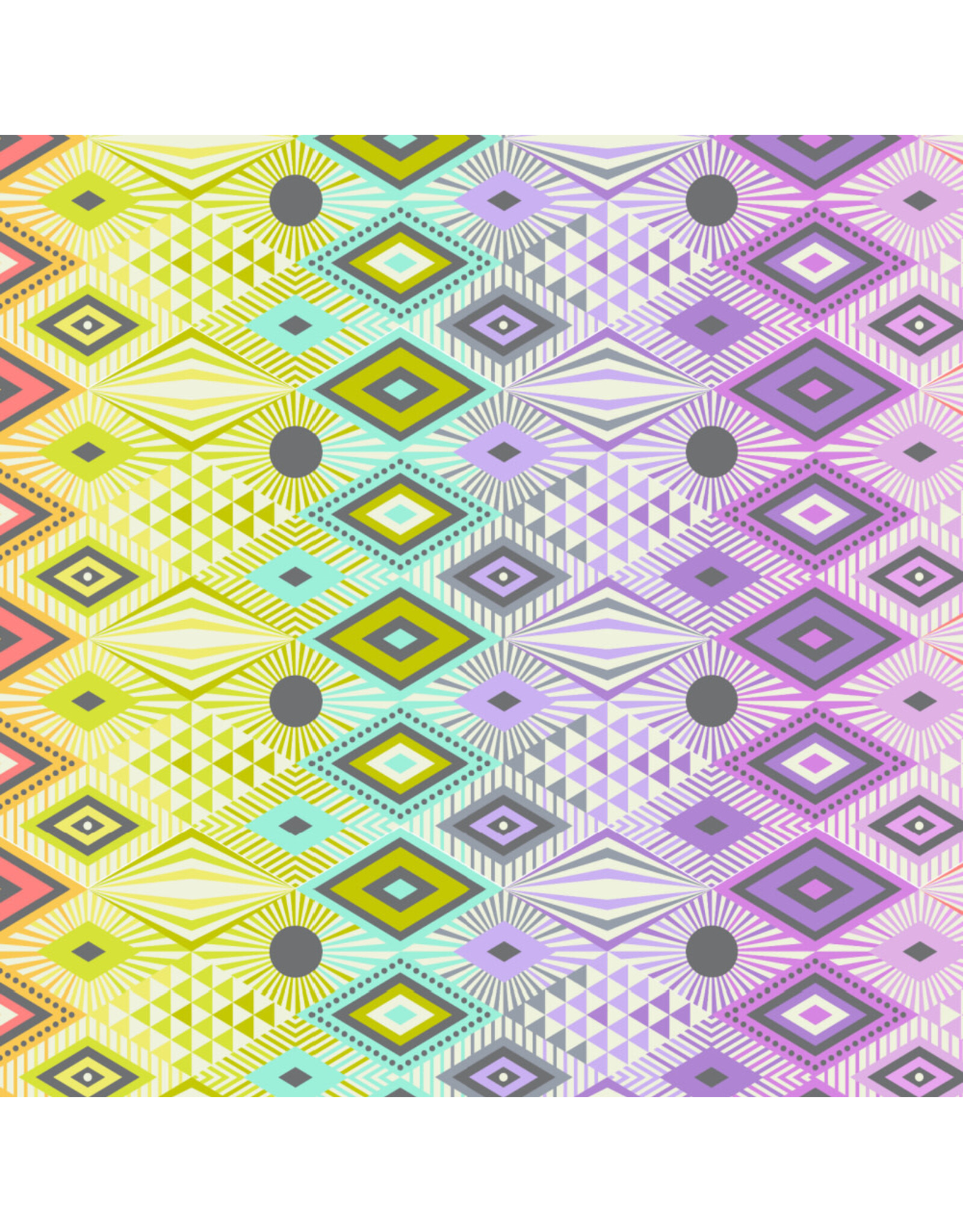 Tula Pink Tabby Road Deja Vu, Disco Lucy in Prism, Fabric Half-Yards