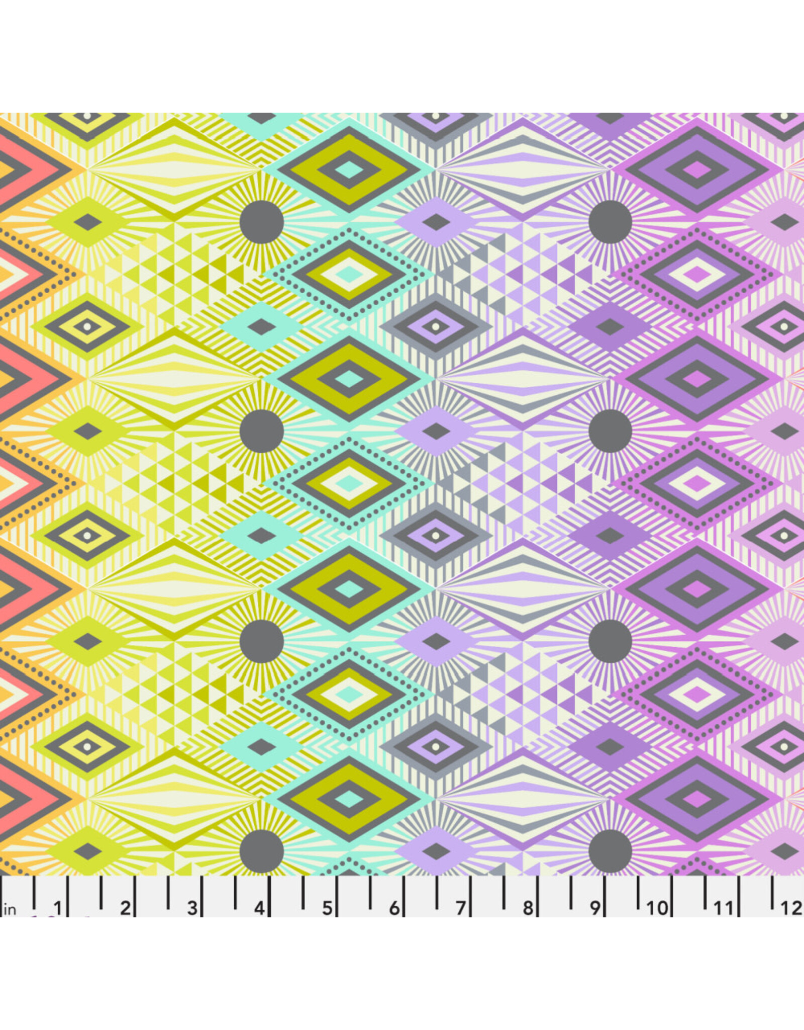Tula Pink Tabby Road Deja Vu, Disco Lucy in Prism, Fabric Half-Yards
