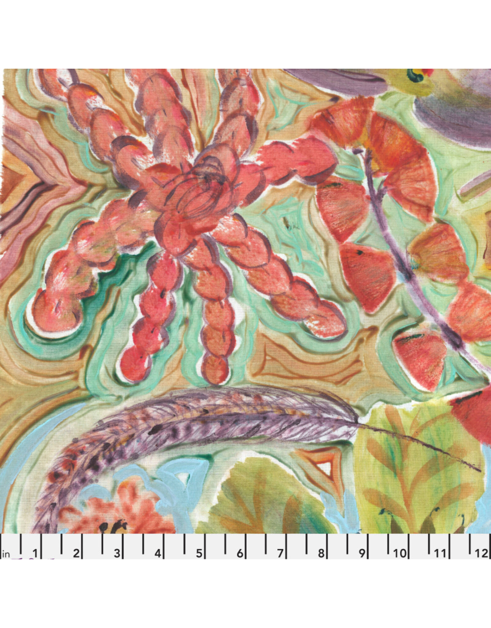 PD'S Free Spirit Collection Exotic Garden Palace, Courtyard Jewels in Plumeria, Dinner Napkin