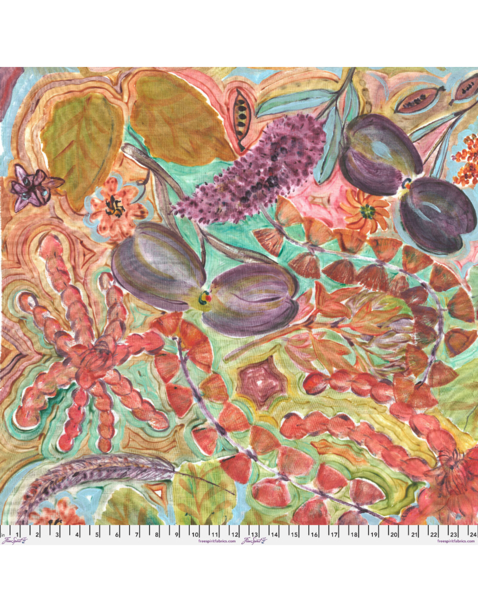 PD'S Free Spirit Collection Exotic Garden Palace, Courtyard Jewels in Plumeria, Dinner Napkin
