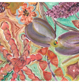 Denise Burkitt Exotic Garden Palace, Courtyard Jewels in Plumeria, Fabric Half-Yards