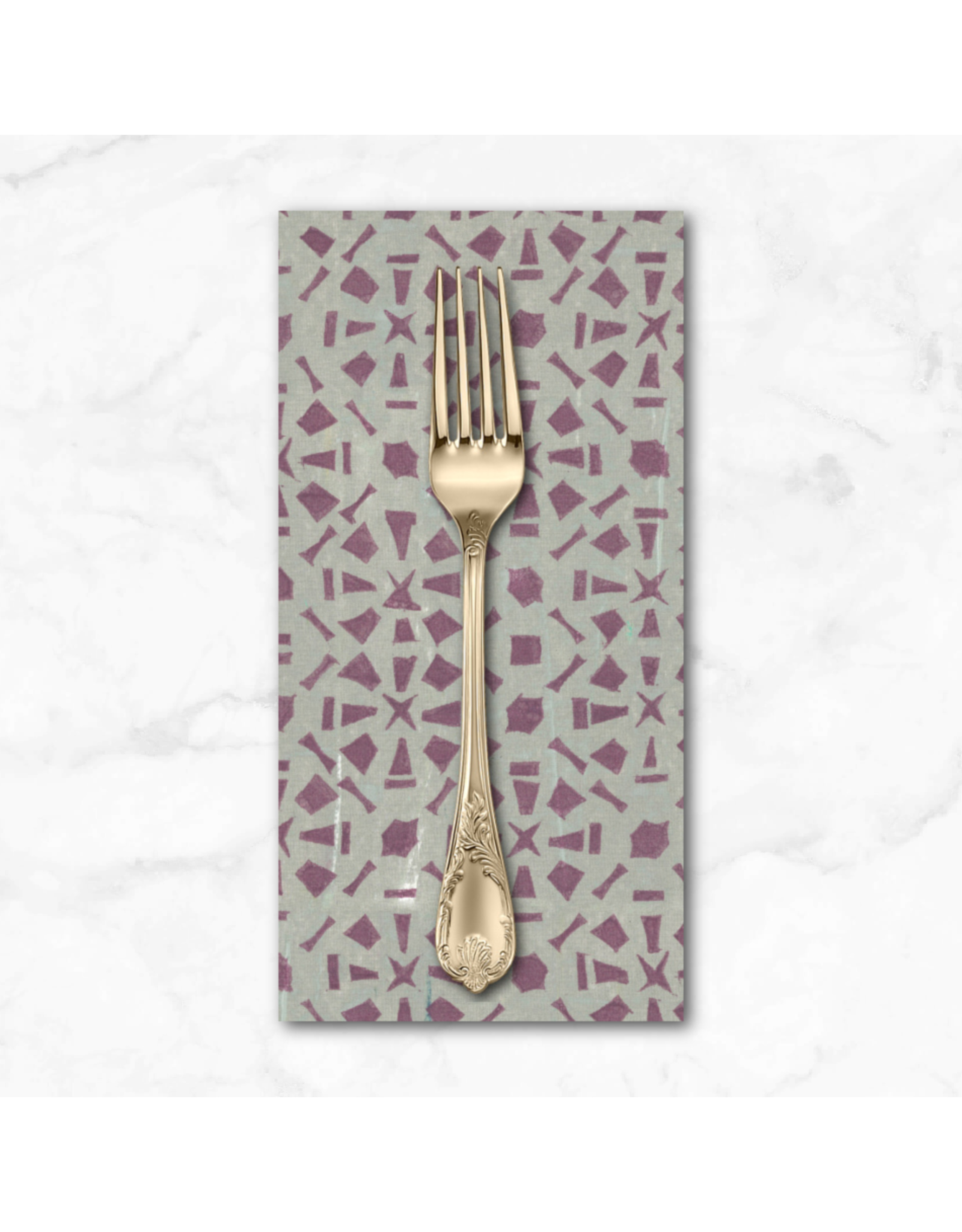 PD'S Free Spirit Collection Exotic Garden Palace, Delicate Carvings in Limestone, Dinner Napkin