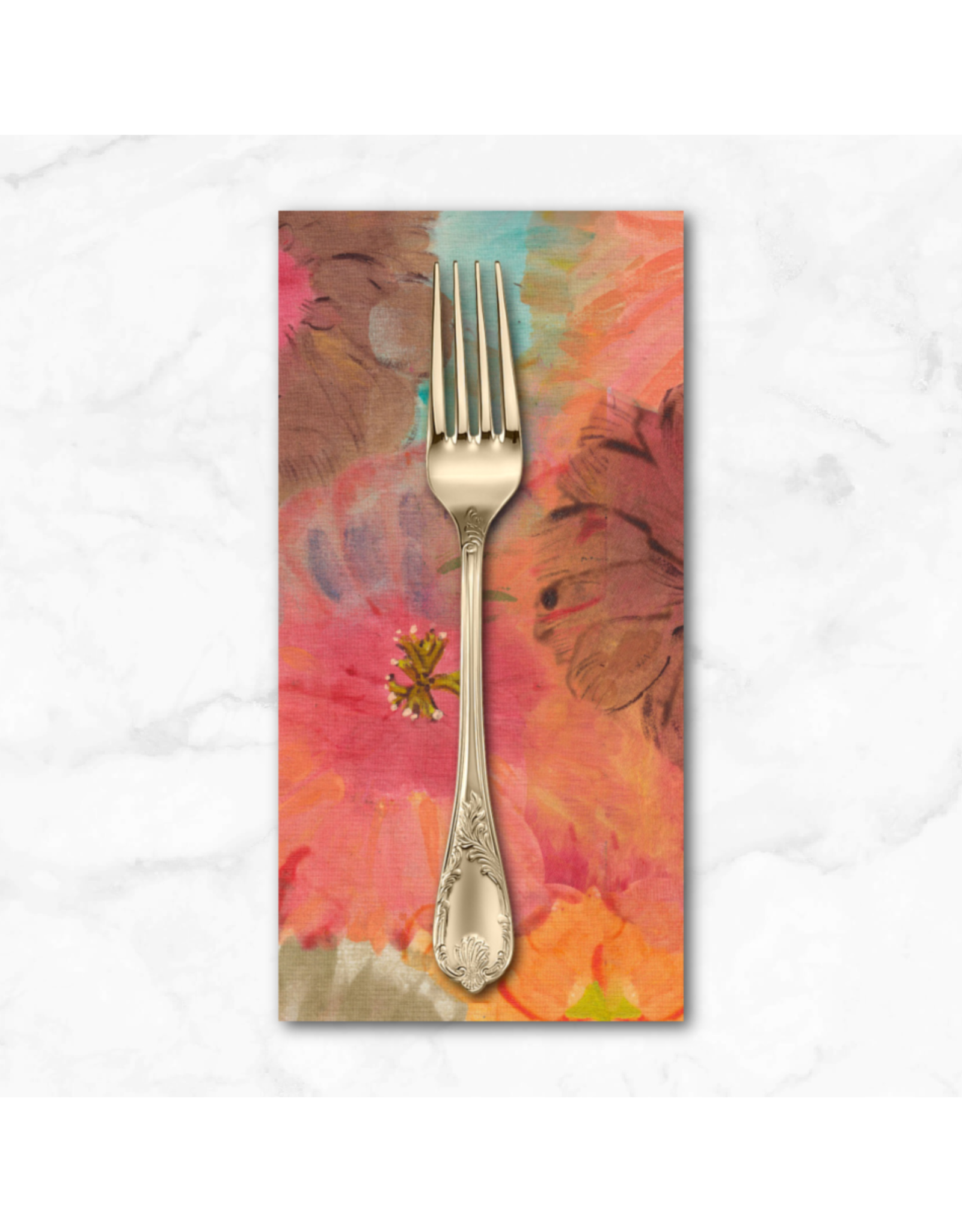 PD'S Free Spirit Collection Exotic Garden Palace, Henna Hibiscus in Henna, Dinner Napkin