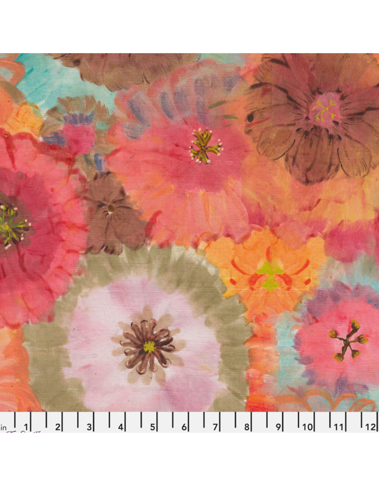 PD'S Free Spirit Collection Exotic Garden Palace, Henna Hibiscus in Henna, Dinner Napkin