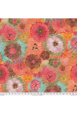 Denise Burkitt Exotic Garden Palace, Henna Hibiscus in Henna, Fabric Half-Yards
