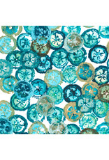 Denise Burkitt Exotic Garden Palace, Jade Treasures in Jade, Fabric Half-Yards