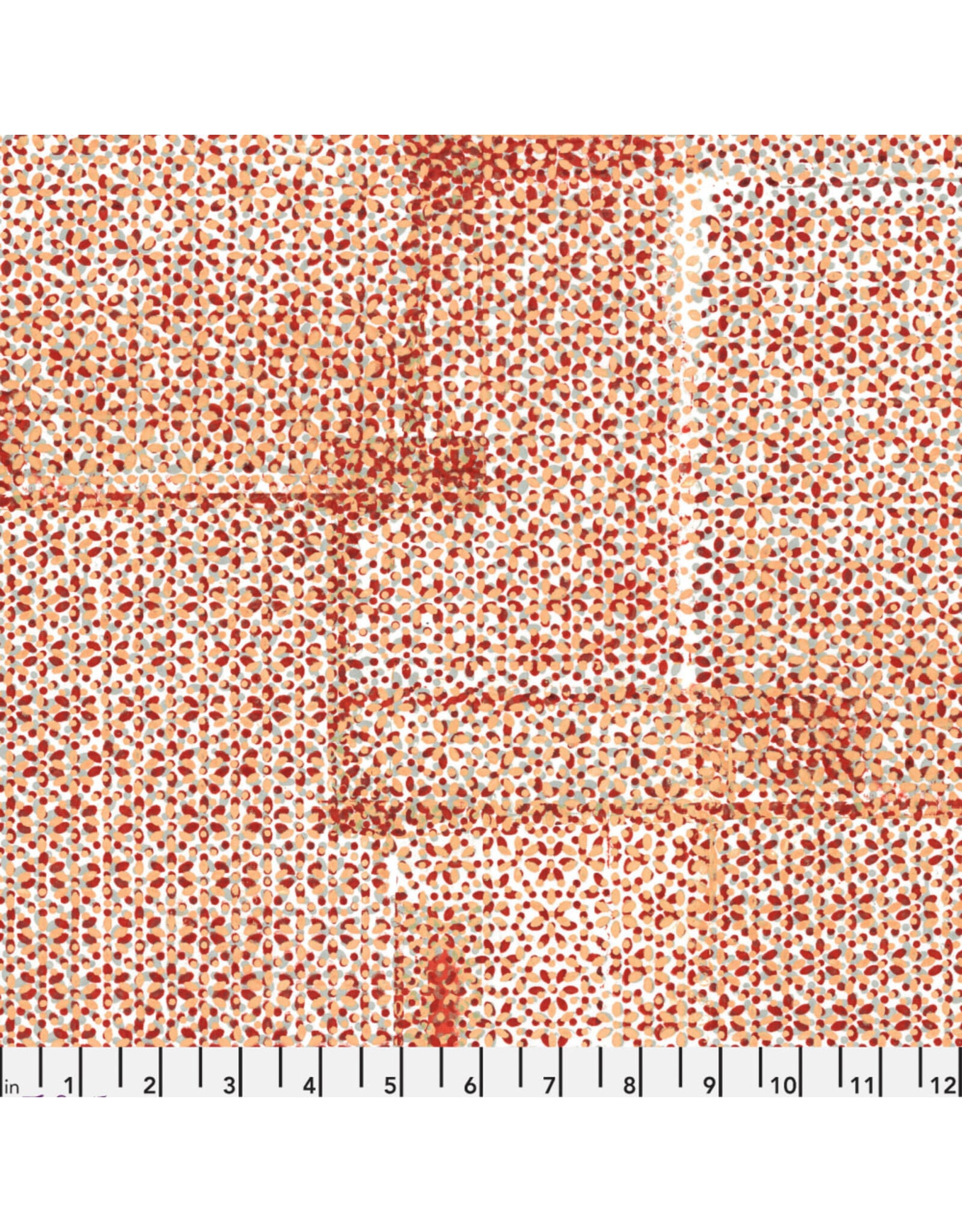 Denise Burkitt ON SALE-4.75 YARD CUT - Exotic Garden Palace, Saffron Screens in Saffron
