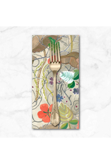 PD'S Free Spirit Collection Exotic Garden Palace, Peppercorn Parchment in Parchment, Dinner Napkin